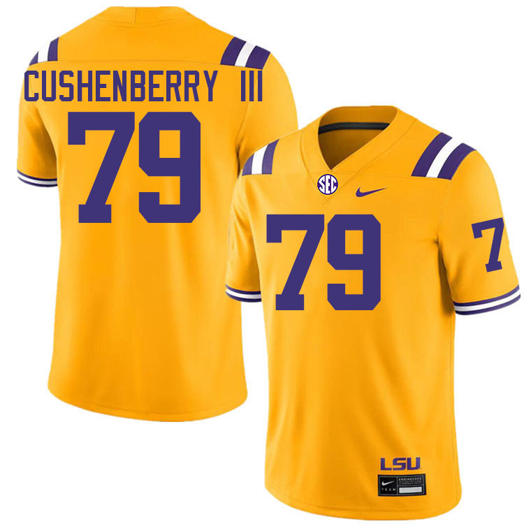 Lloyd Cushenberry III LSU Tigers Jersey,Louisiana State University Tigers Football Jersey-Gold